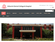 Tablet Screenshot of hdch.hitkarini.com